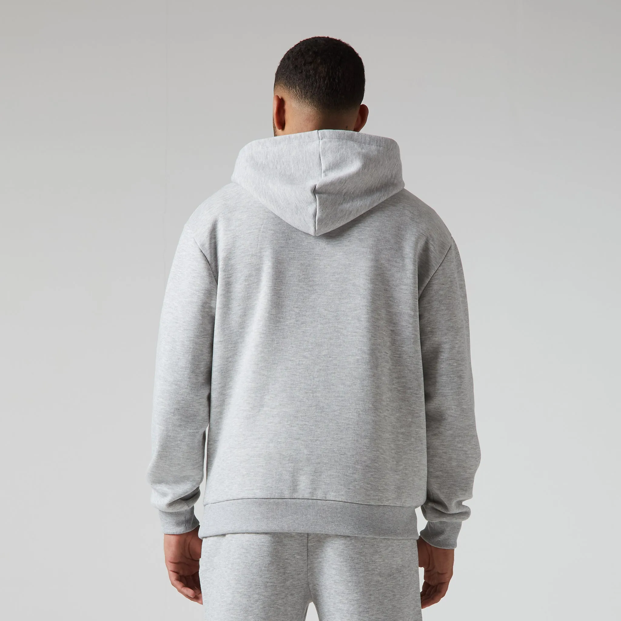 2-Pack Relaxed Fit Hoodie | Black Light Grey Marl