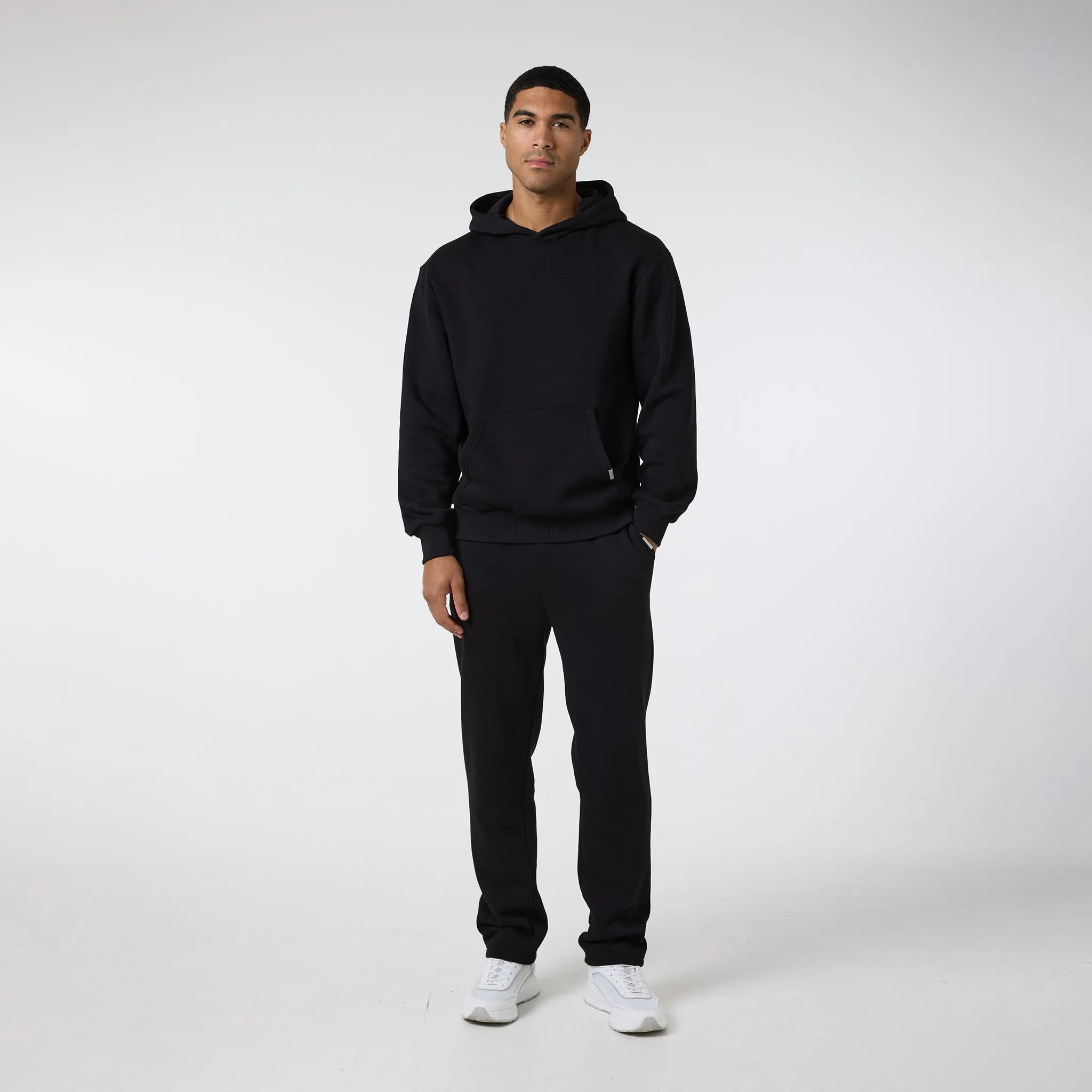 2-Pack Relaxed Fit Hoodie | Black Light Grey Marl