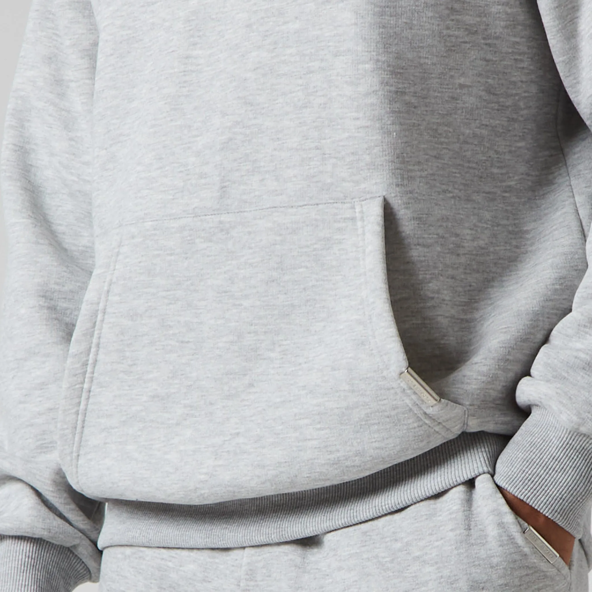 2-Pack Relaxed Fit Hoodie | Black Light Grey Marl