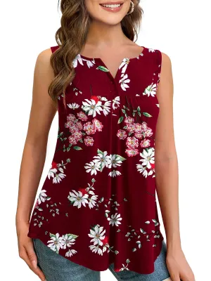 a.Jesdani Womens Plus Size Tunic Tank Tops Sleeveless Casual Blouses m-4x