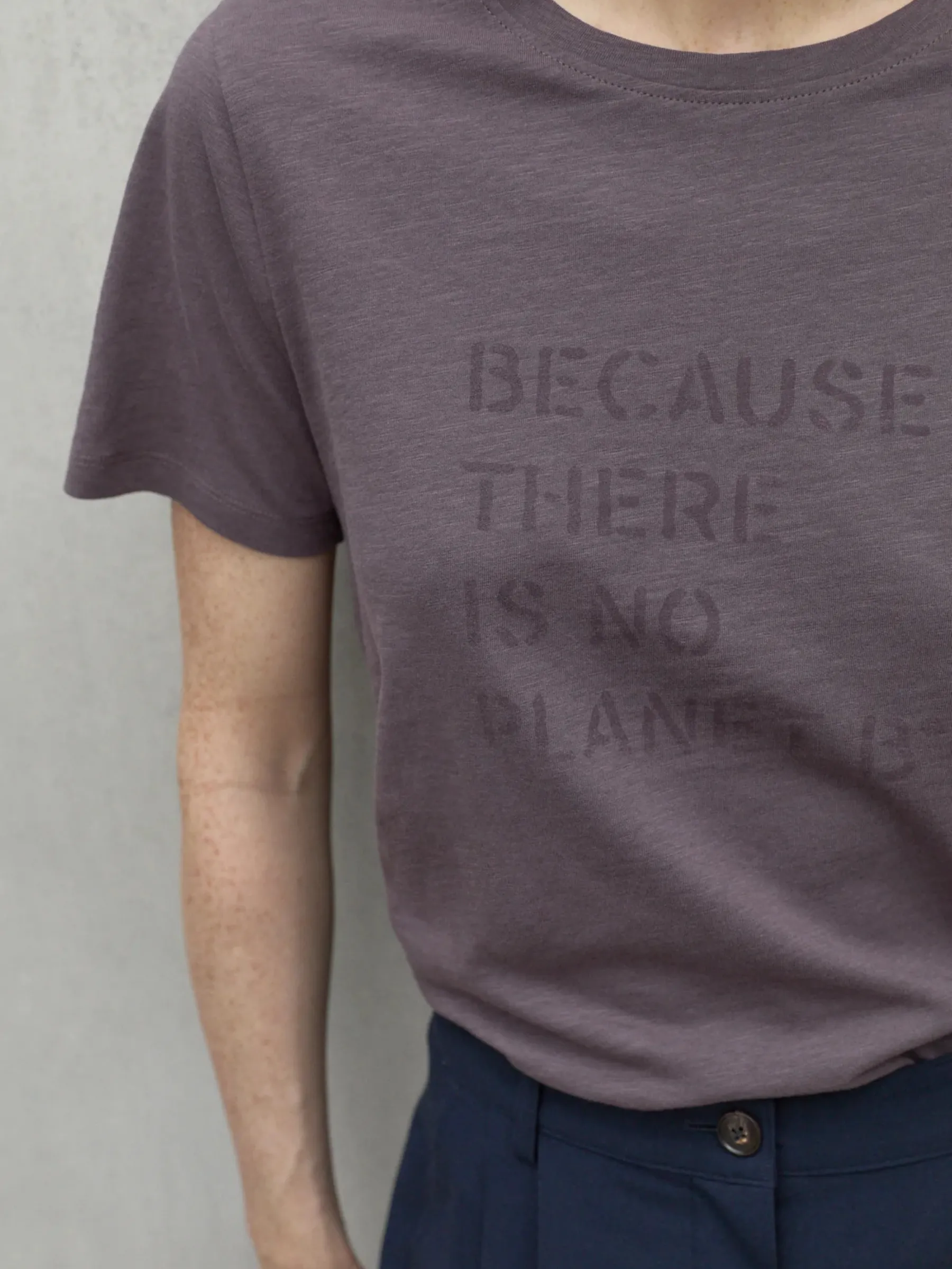 Ambel Peppercorn Purple Woman T-Shirt | Ecoalf