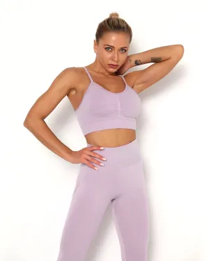 Amplify Scrunch Seamless Sports Bra - Light Purple