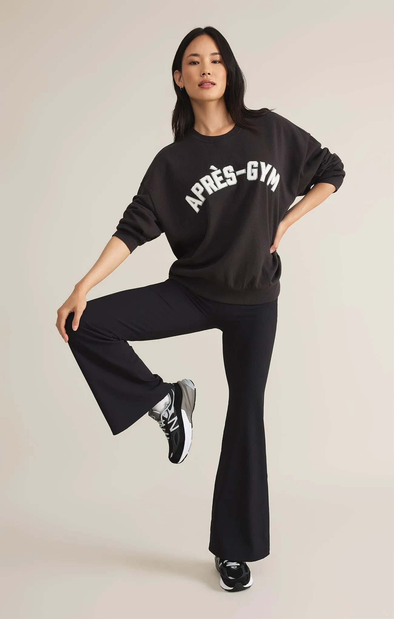 Apres-Gym Relaxed Fleece Sweatshirt