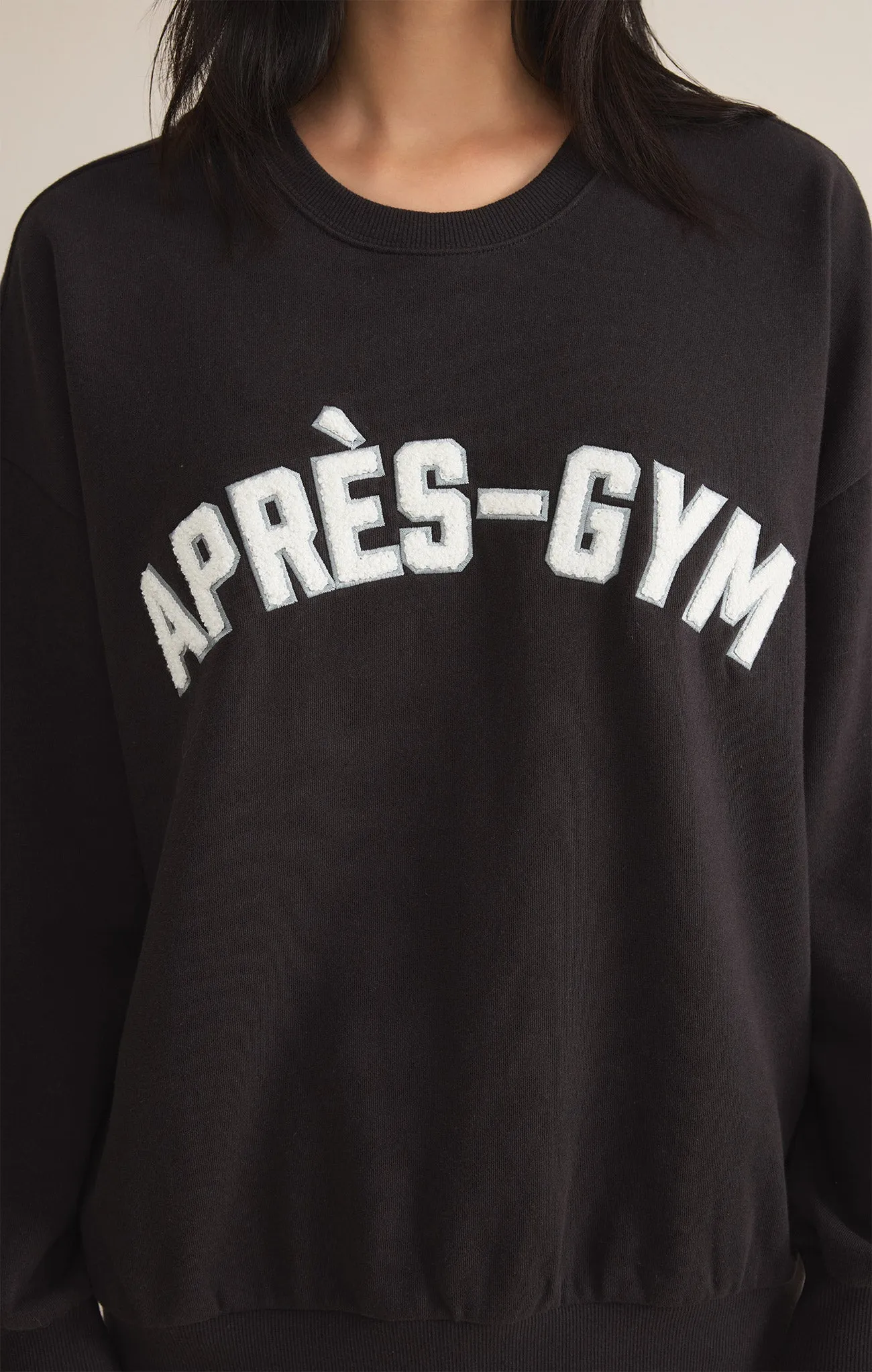Apres-Gym Relaxed Fleece Sweatshirt
