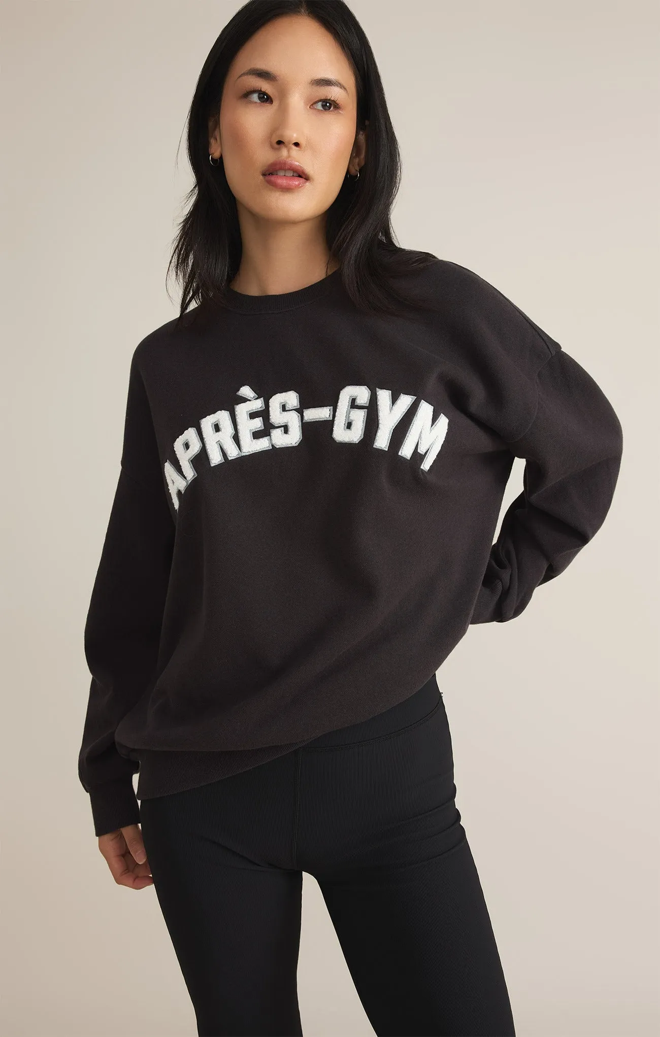 Apres-Gym Relaxed Fleece Sweatshirt