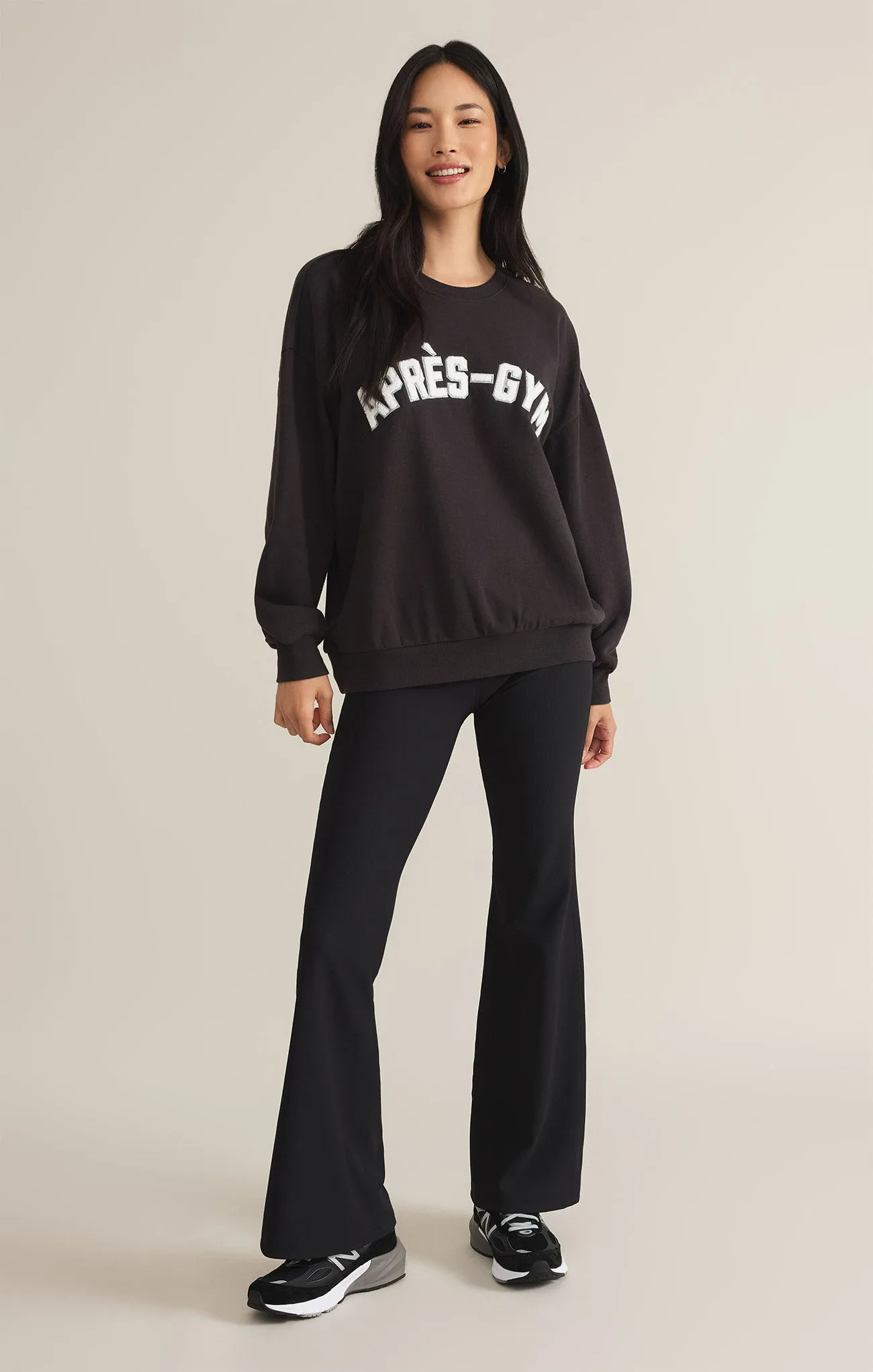 Apres-Gym Relaxed Fleece Sweatshirt