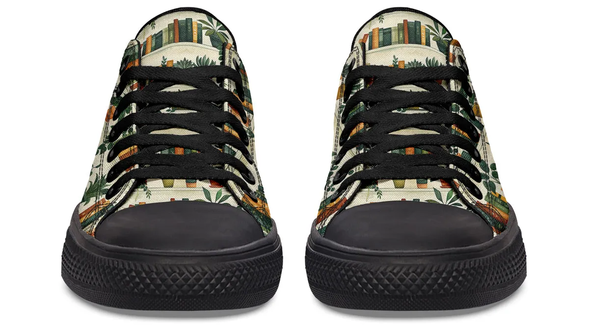 Books And Plants Low Tops