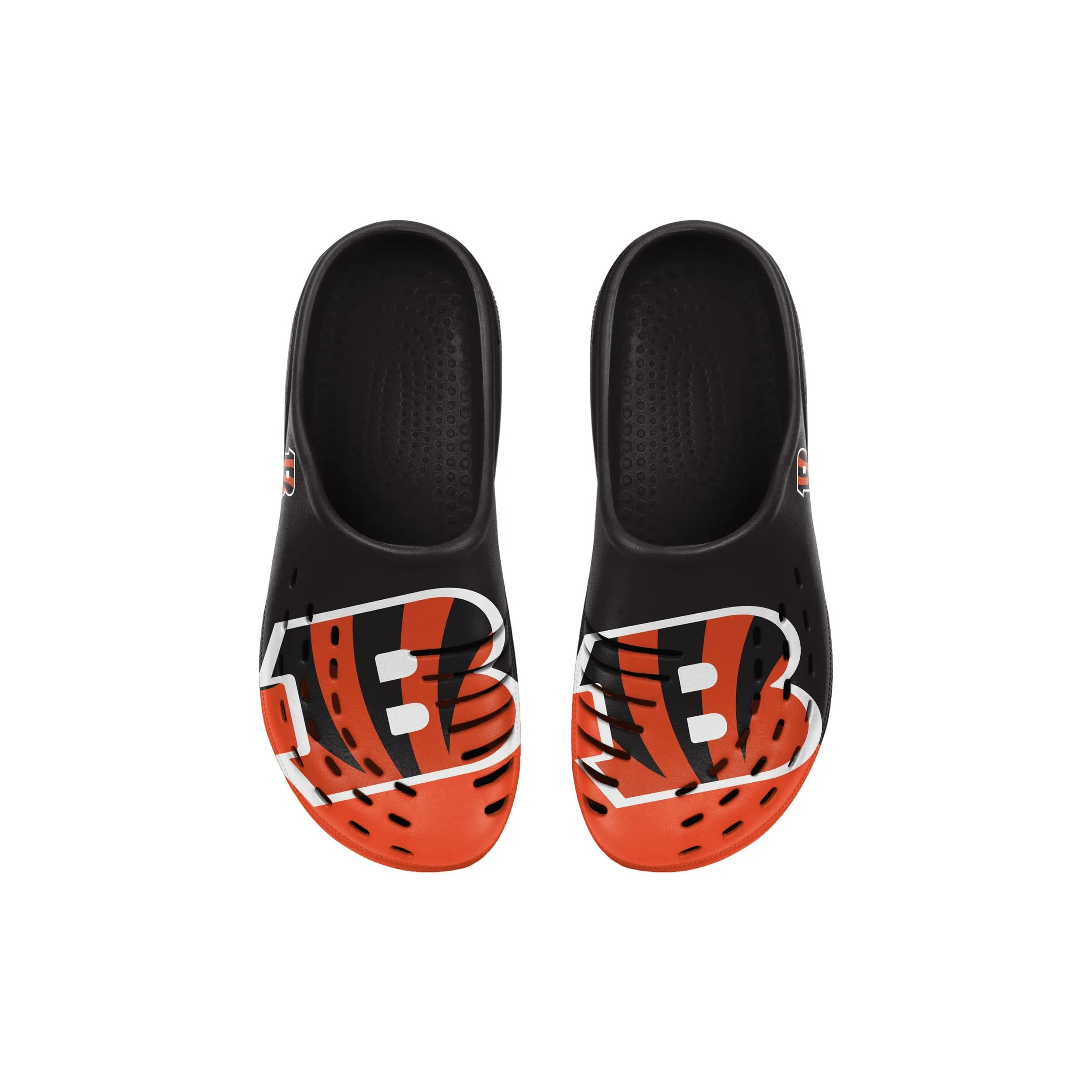 Cincinnati Bengals NFL Youth Colorblock Big Logo Clog