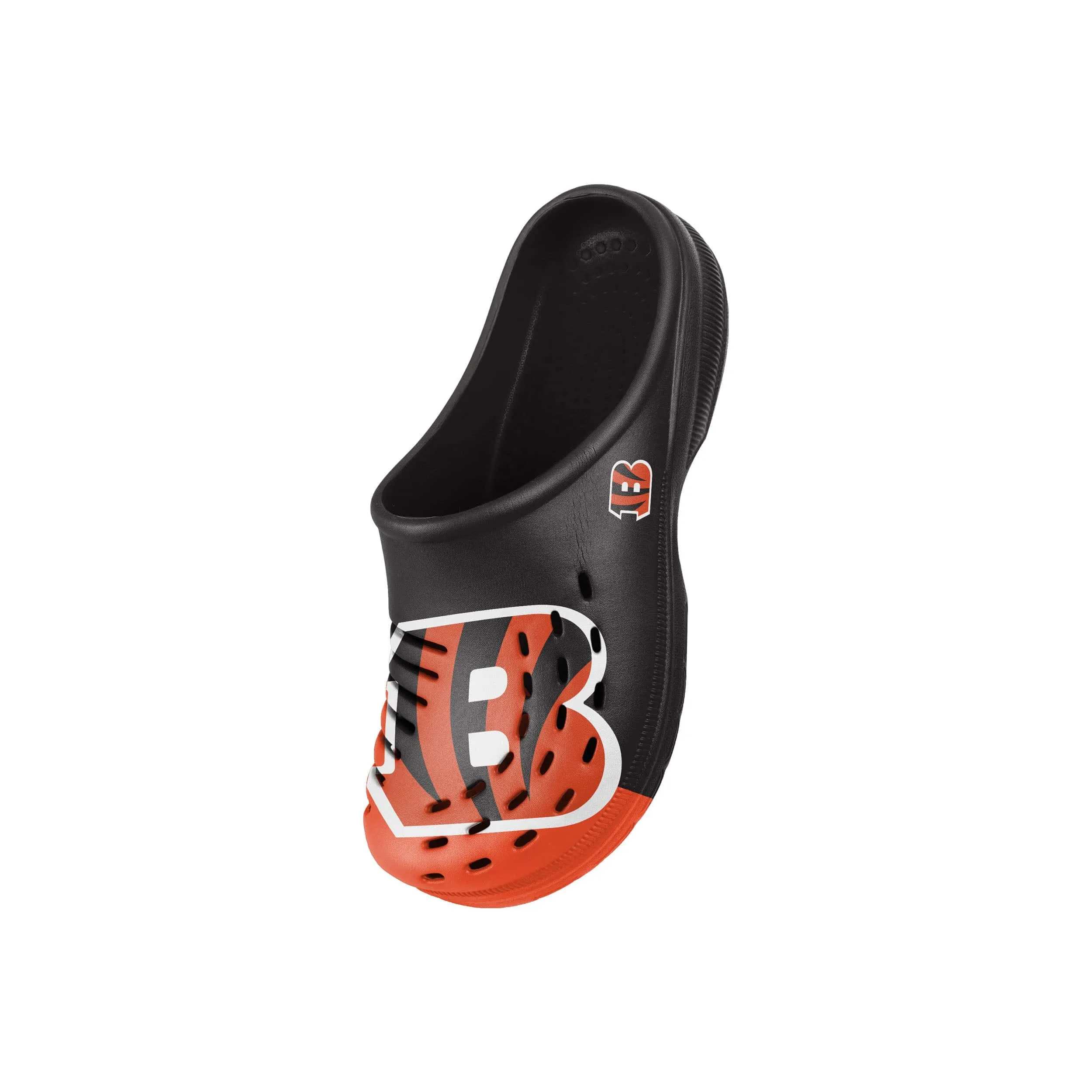 Cincinnati Bengals NFL Youth Colorblock Big Logo Clog
