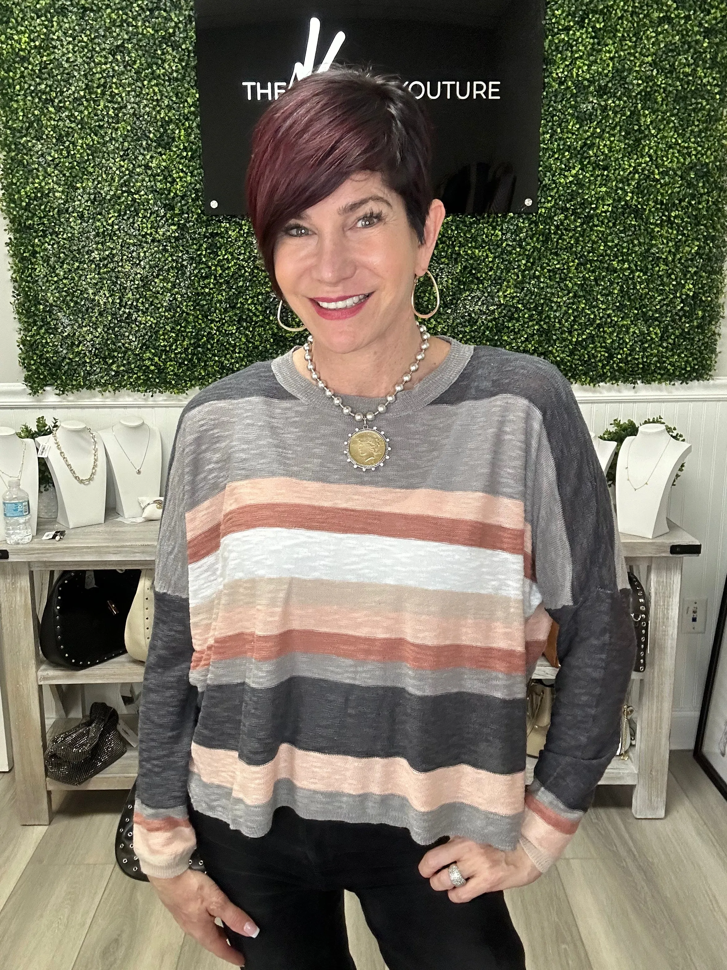 Clay Stripe Sweater