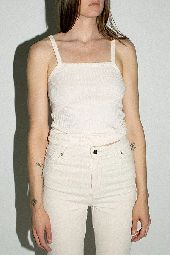 Cream Lupa Tank Top