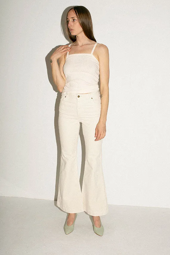Cream Lupa Tank Top