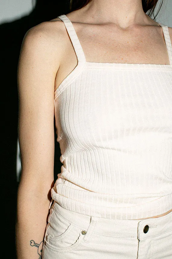 Cream Lupa Tank Top