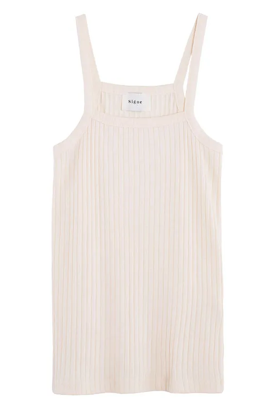Cream Lupa Tank Top