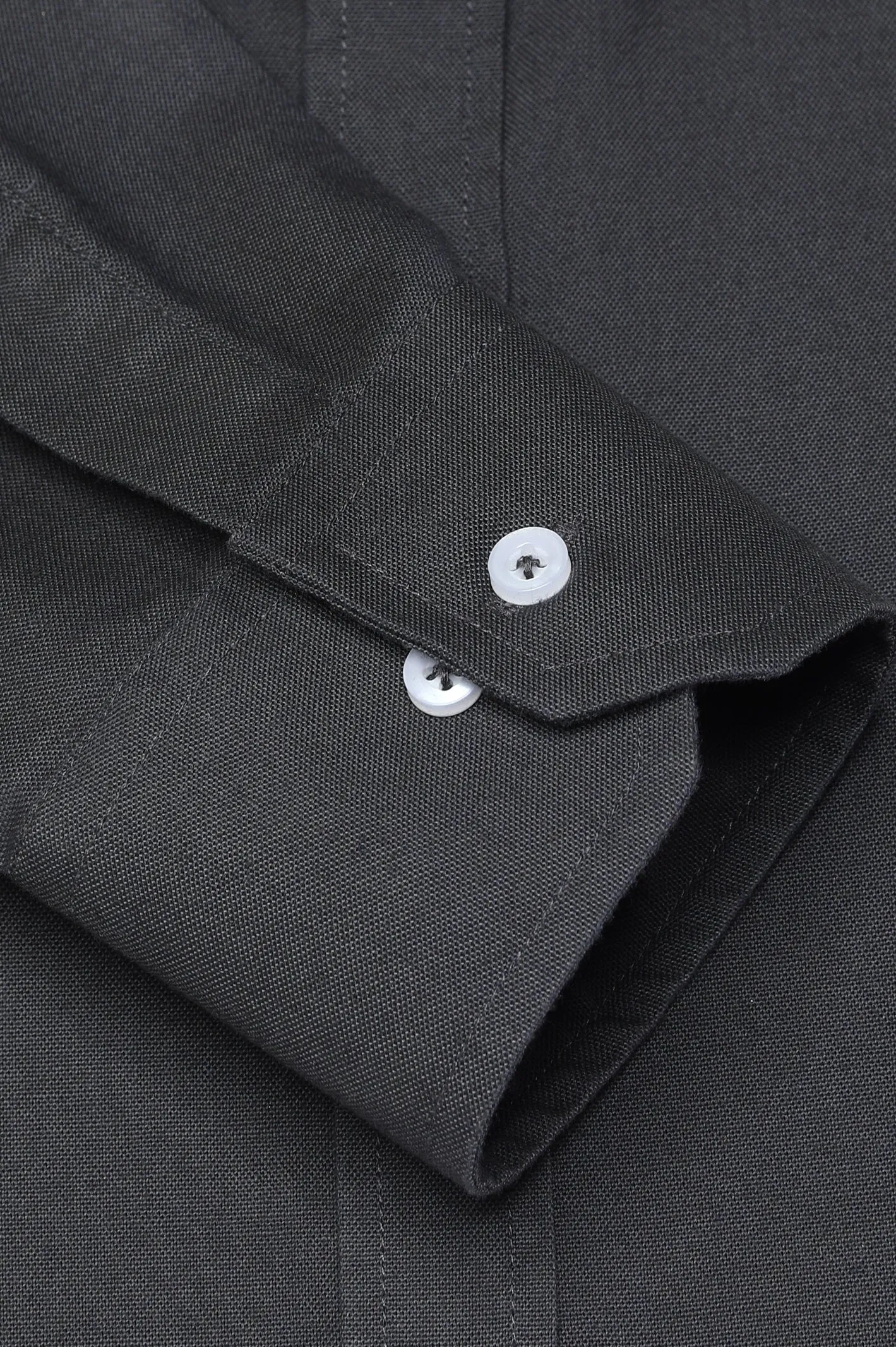 Dark Grey Plain Casual Shirt