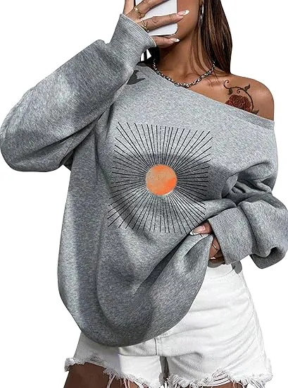 Deep Grey Comfy Pullover Sweatshirt w/Pockets