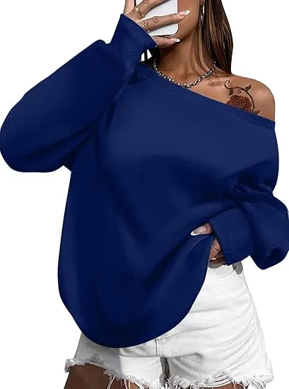 Deep Grey Comfy Pullover Sweatshirt w/Pockets