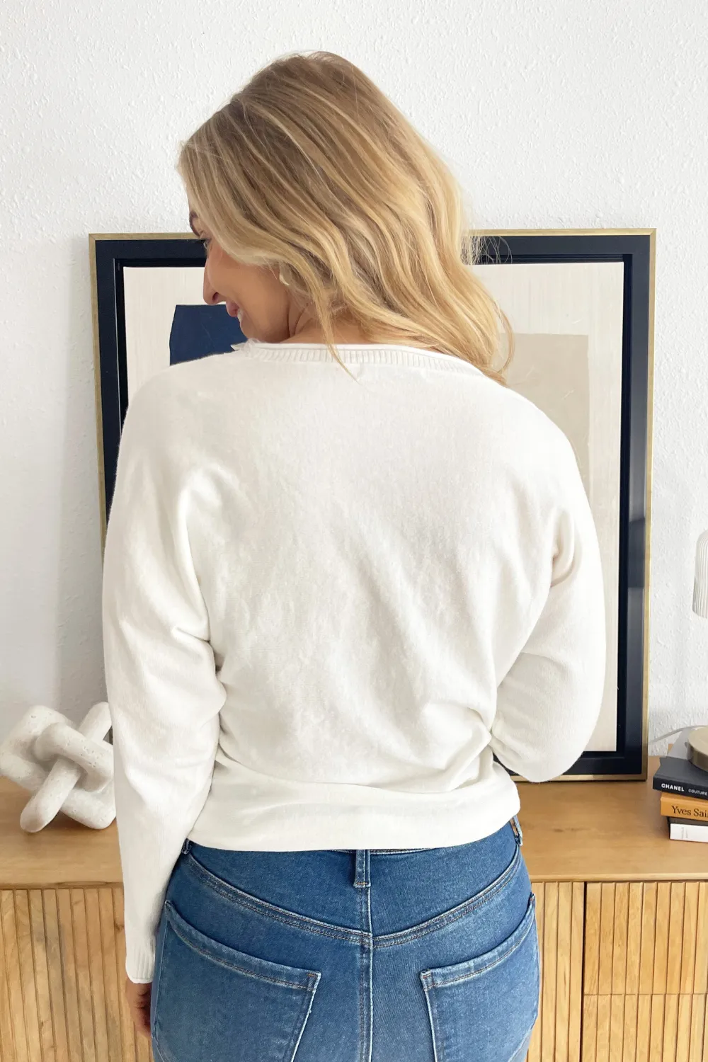 Dolman Sleeve Wide Crew Neck Sweater