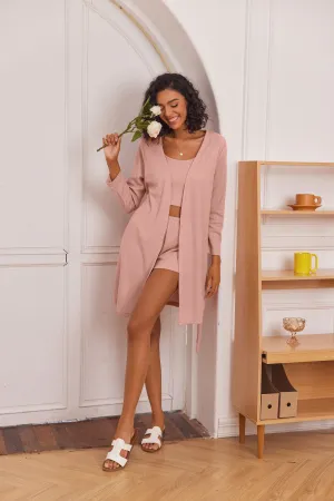 Ekouaer Soft Waffle 3 piece Pajama Sets (US Only)