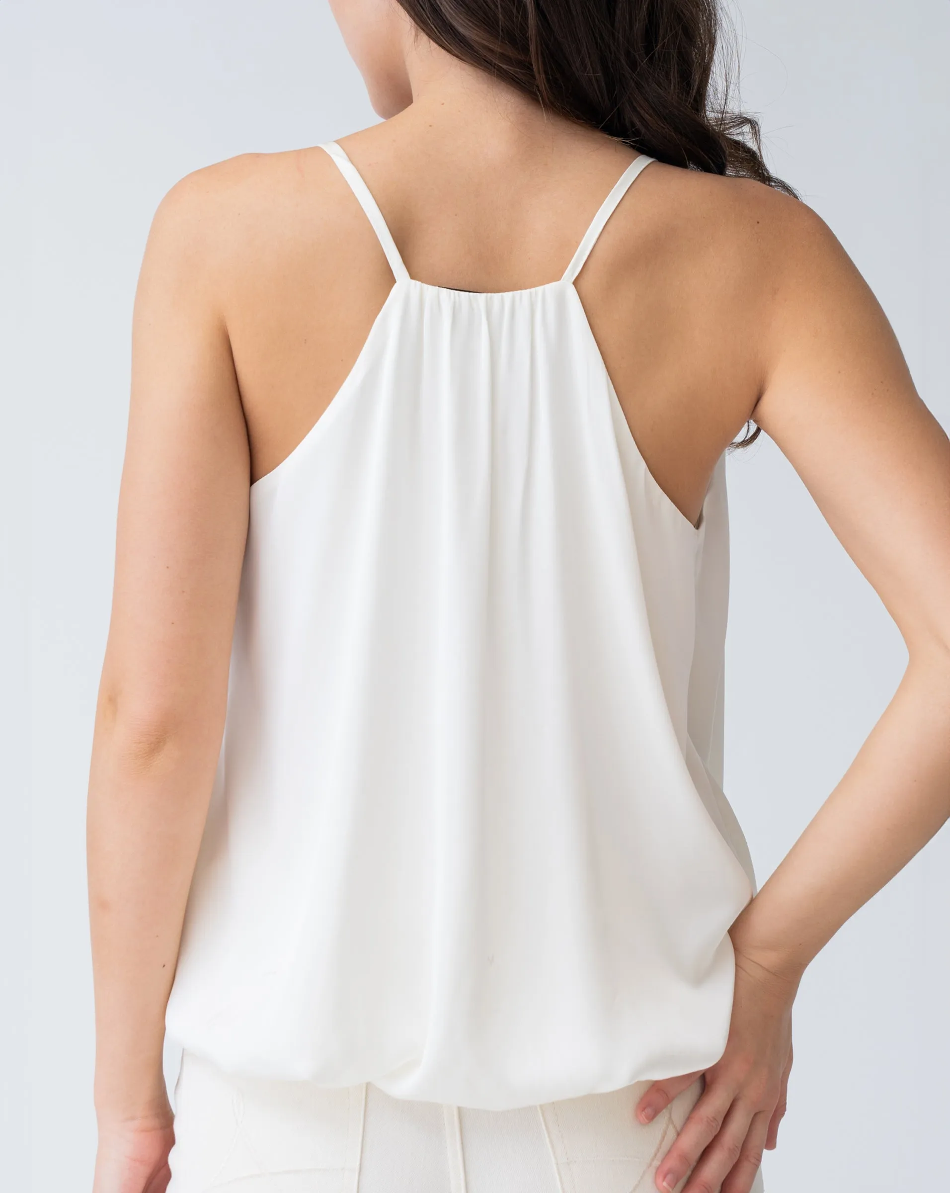 Faux Wrap Sleeveless Top