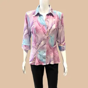 FM COLLECTION LILAC BLOUSE