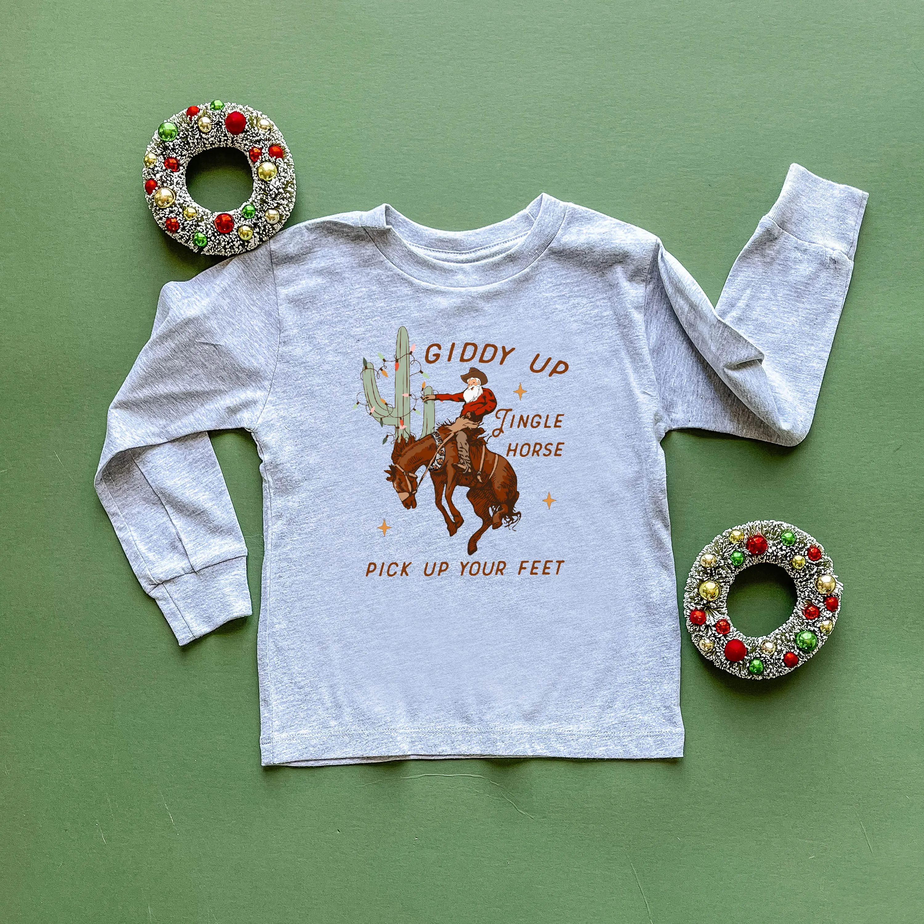Giddy Up Jingle Horse - Child LONG SLEEVE Tee