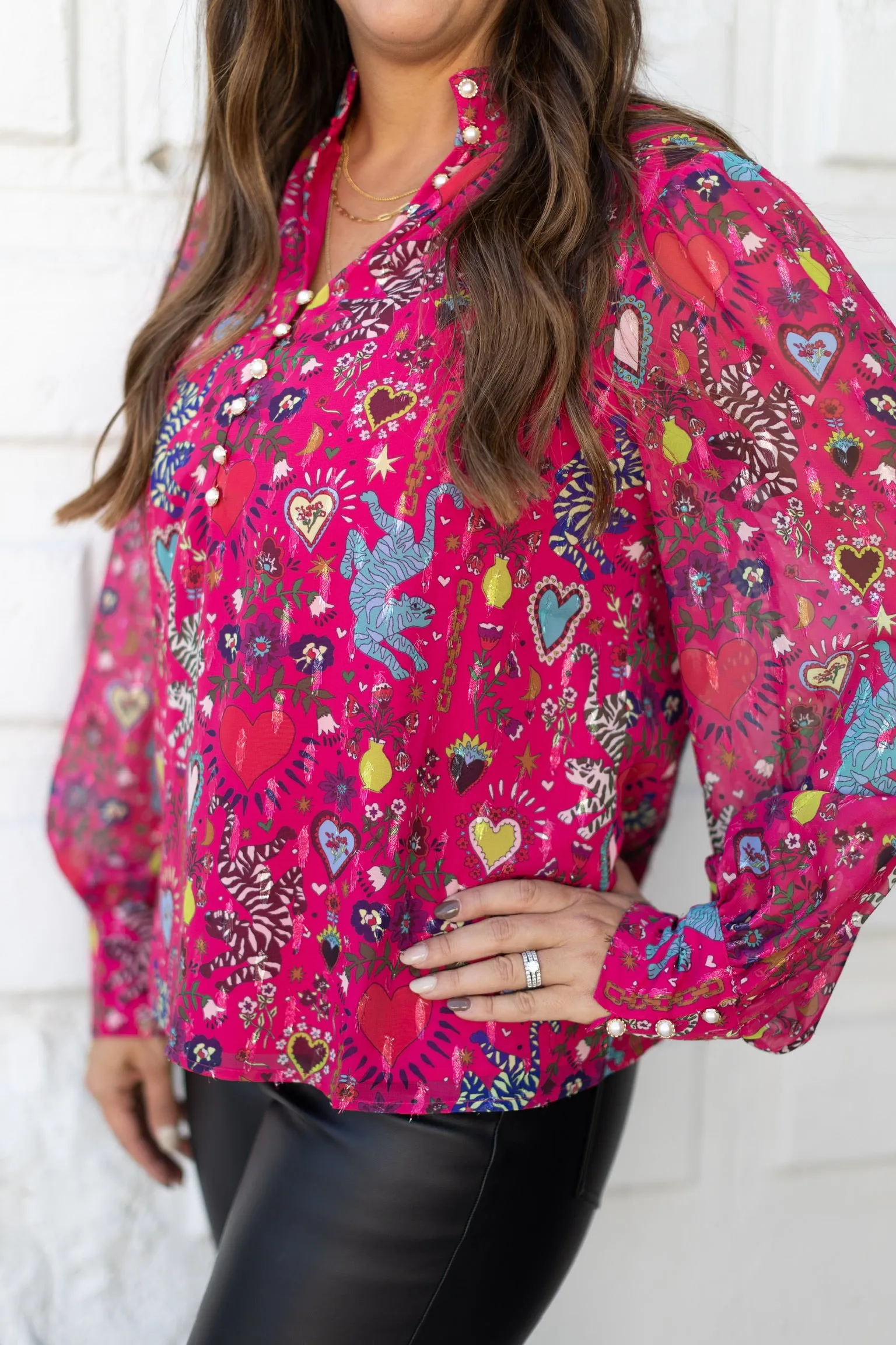 Glitzy Leland Top