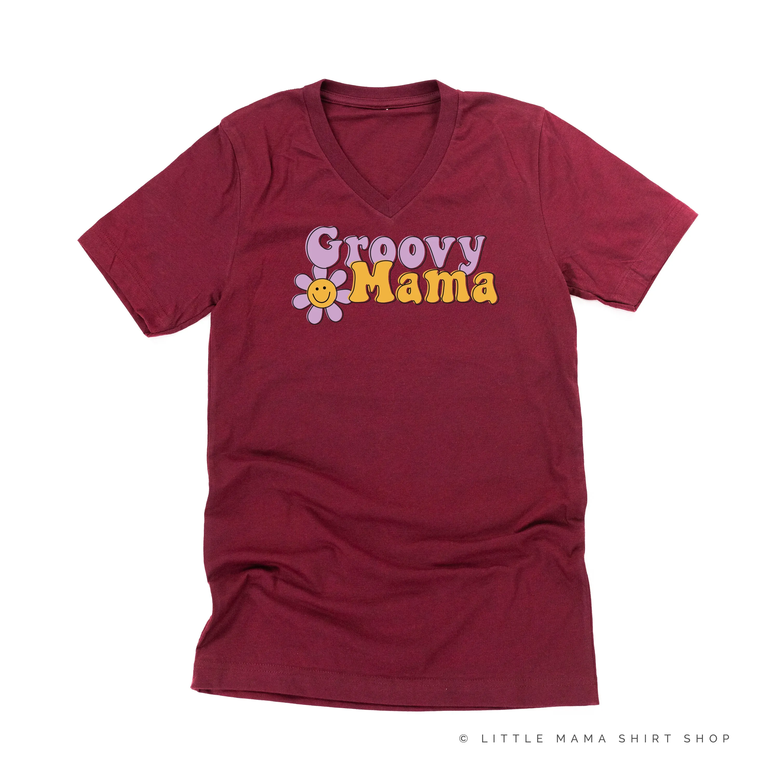 GROOVY MAMA (Purple/Yellow)- Unisex Tee