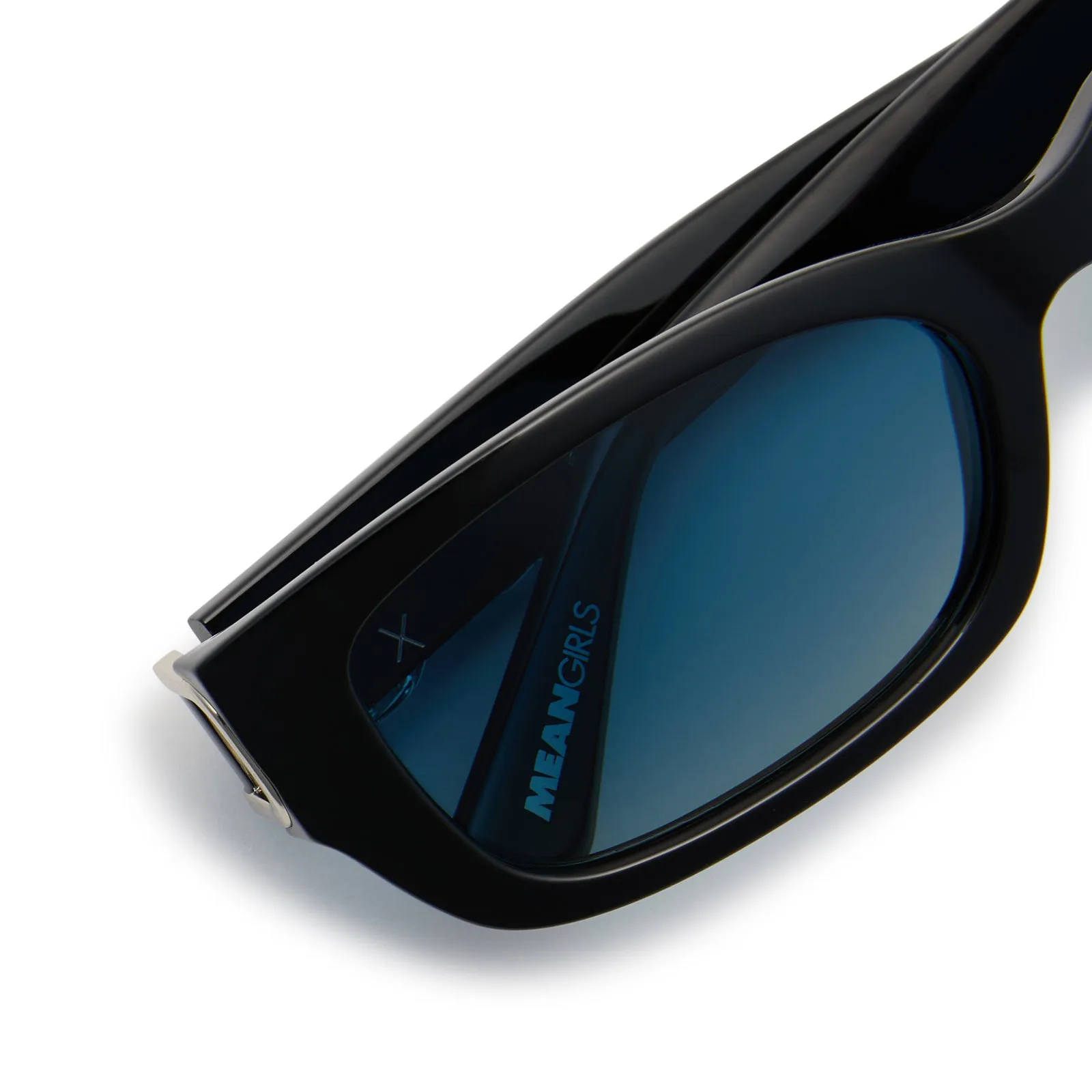 janis - cold, shiny, hard, plastic   punky blue gradient polarized sunglasses