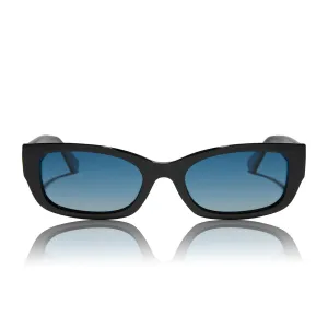 janis - cold, shiny, hard, plastic   punky blue gradient polarized sunglasses