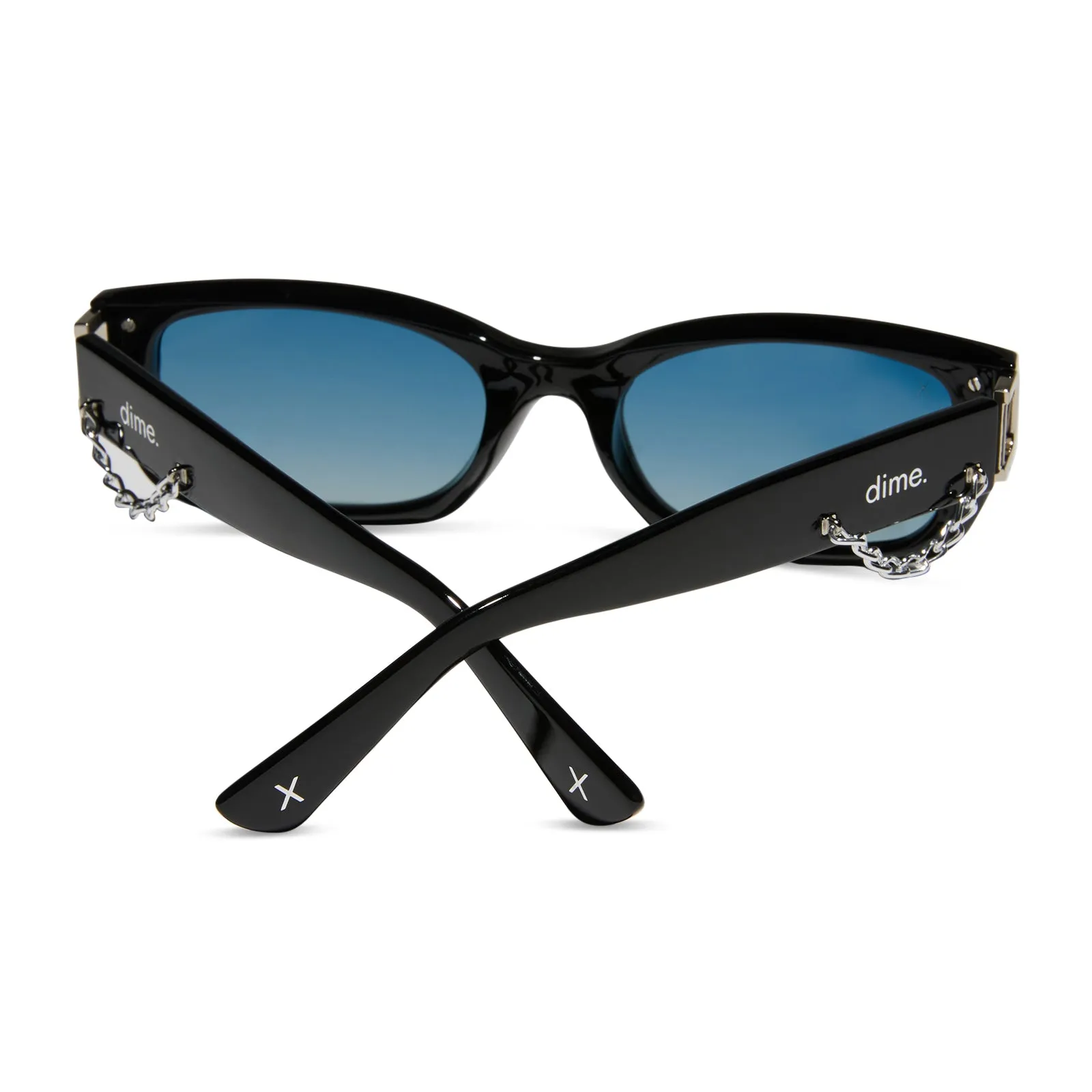 janis - cold, shiny, hard, plastic   punky blue gradient polarized sunglasses