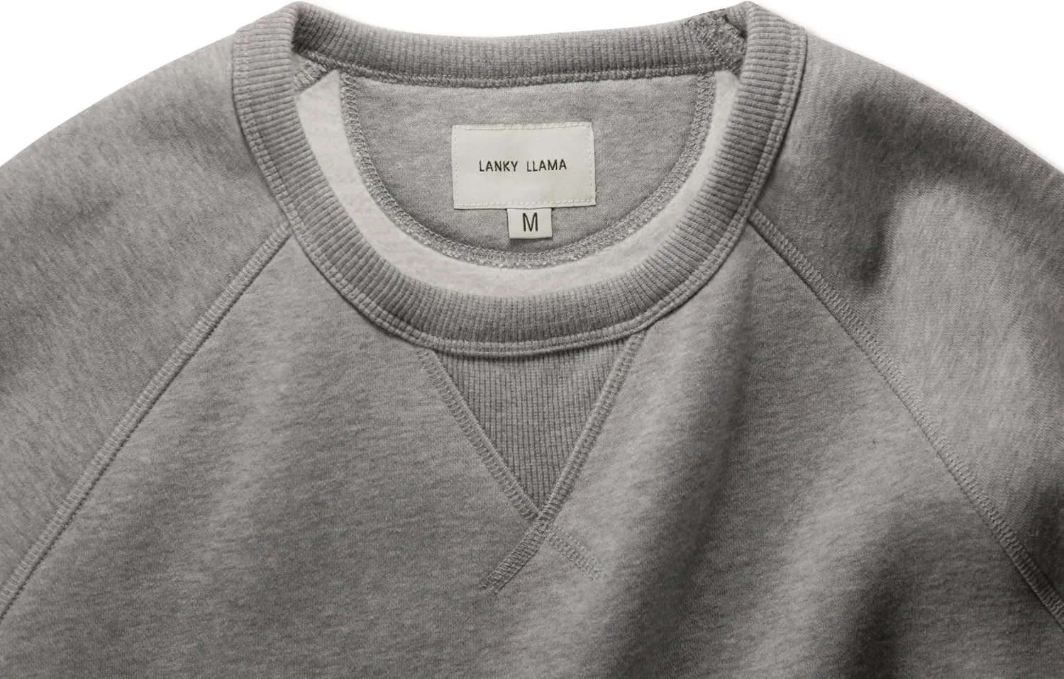 Lanky Llama (NEW) Atlas Crew Neck Sweatshirt | Raglan Sleeve | For Tall Slim Men