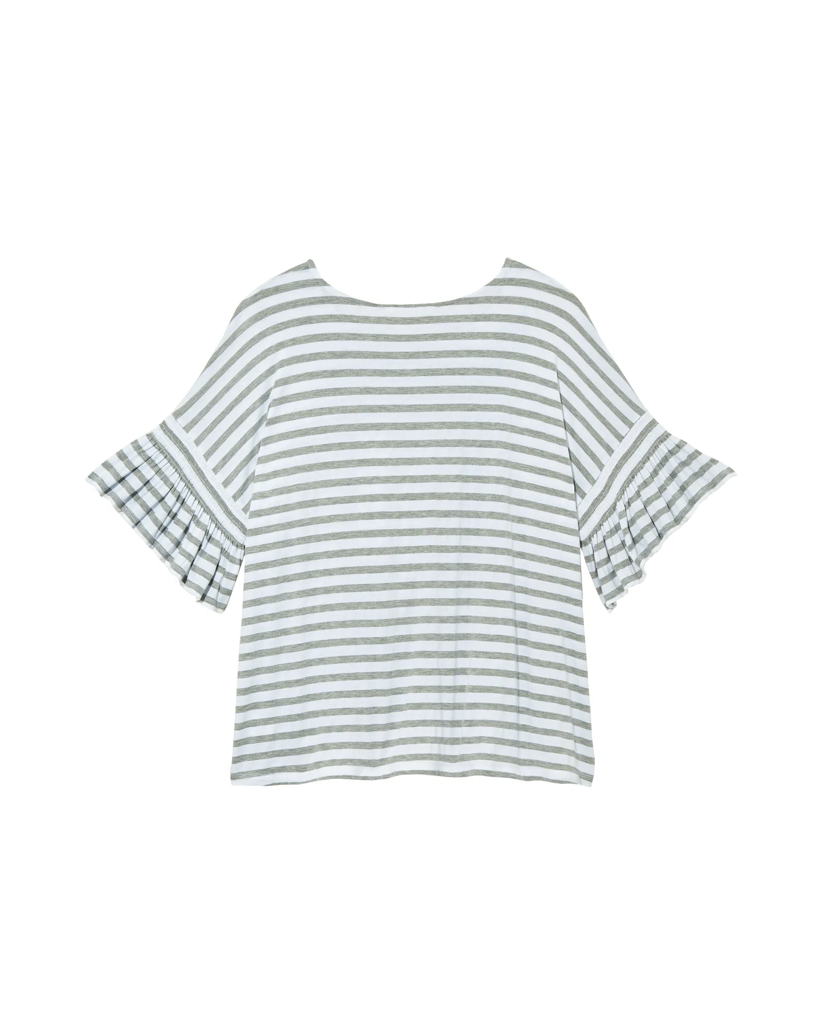Leanne Flutter Sleeve Graphic Tee | White / Red