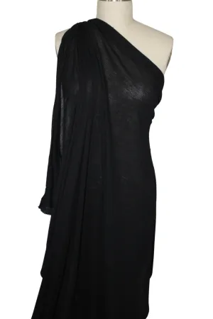 Lightweight Merino Wool Ribbed Knit - Black