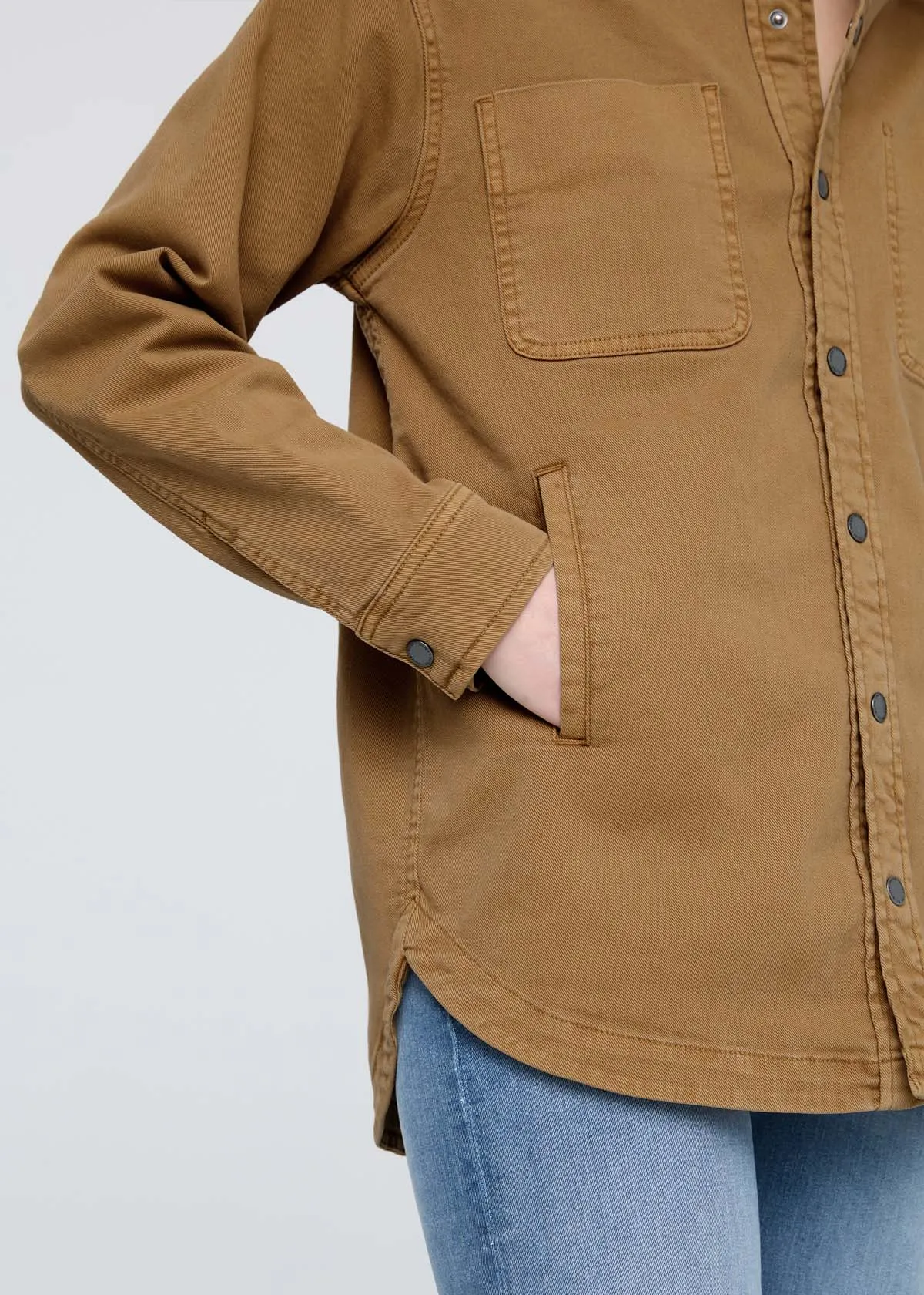 LuxTwill Overshirt -  Camel