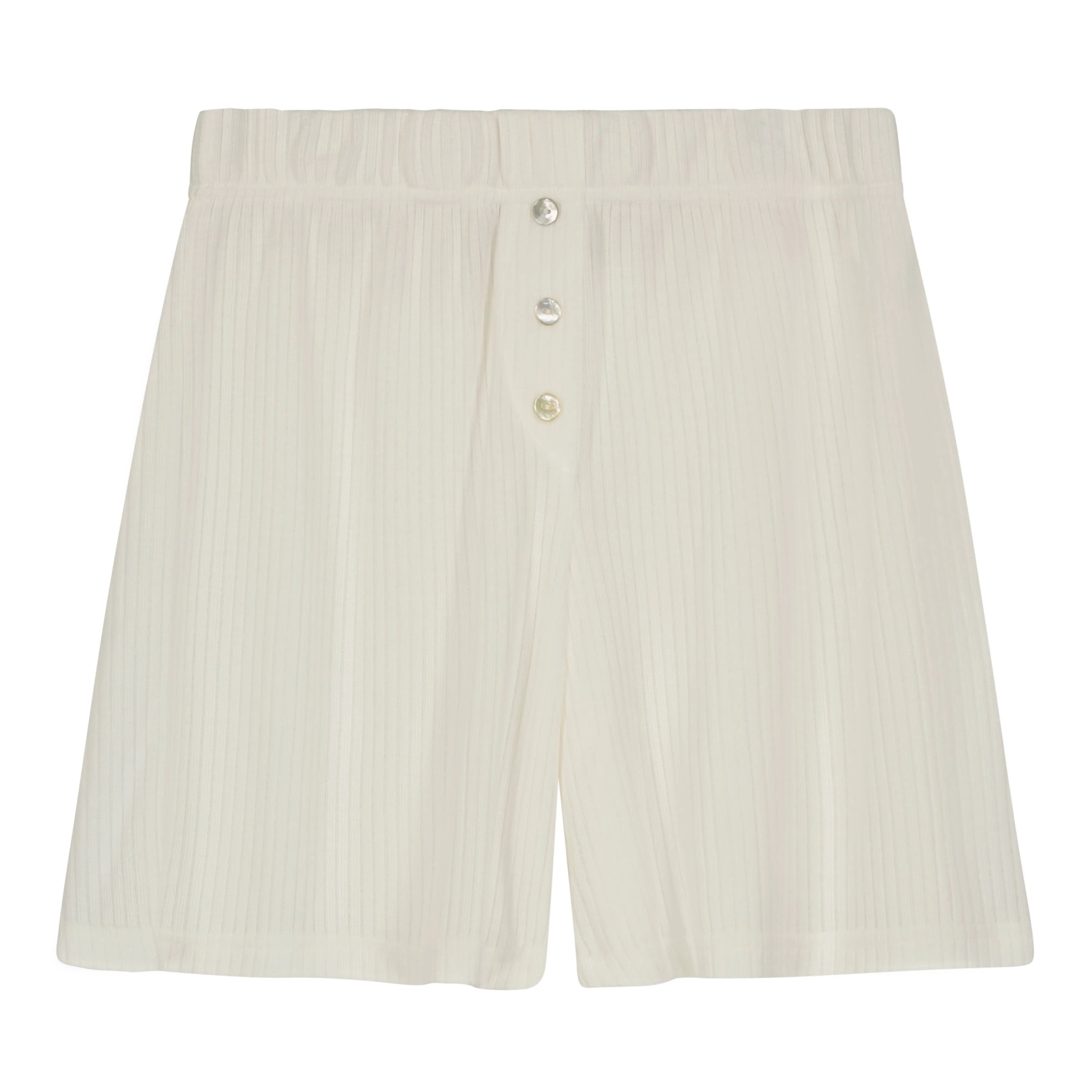 MARA SLOUCHY RIB SHORT SET ~ CREAM