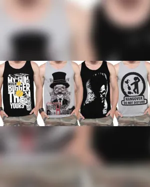Men Vest Printed (Pack of 4)