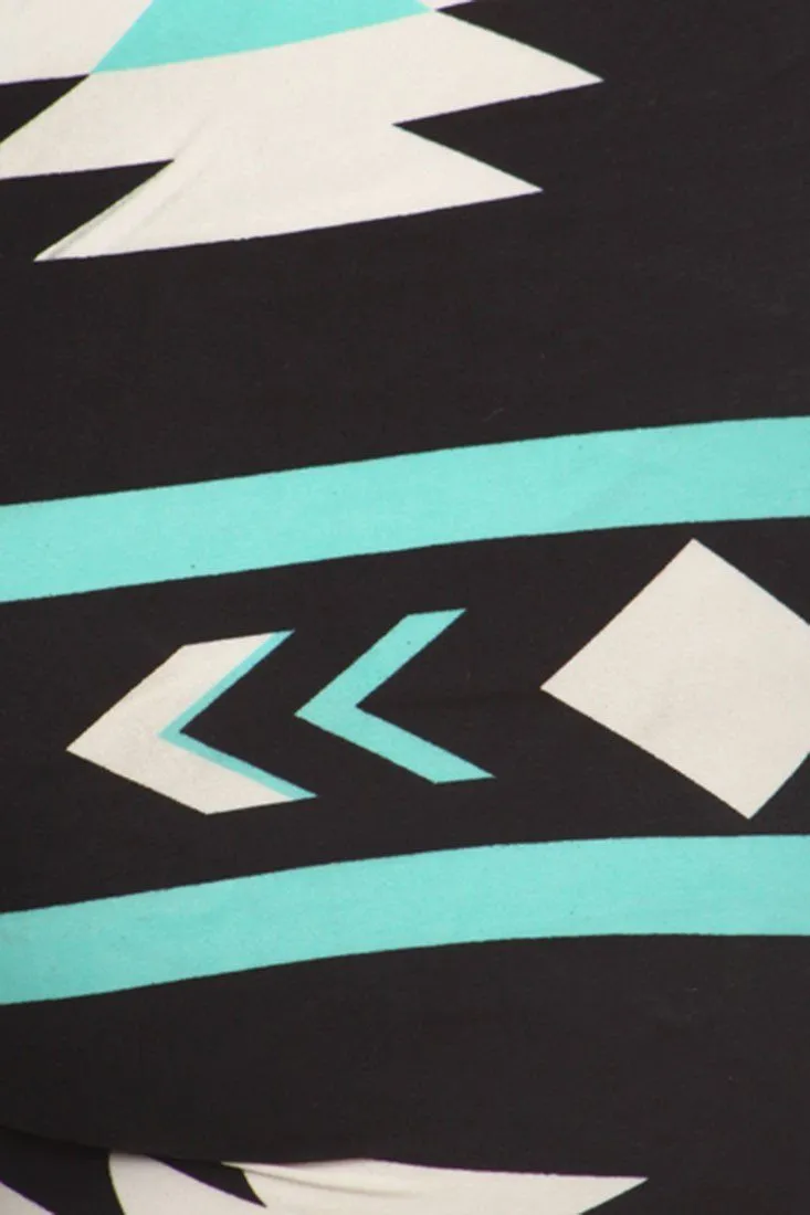 Mint Aztec Design Leggings