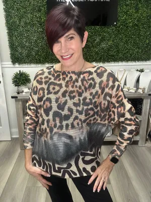Mixed Leopard Sweater