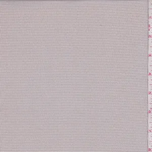 Pale Grey/Black Mini Check Chiffon Fabric