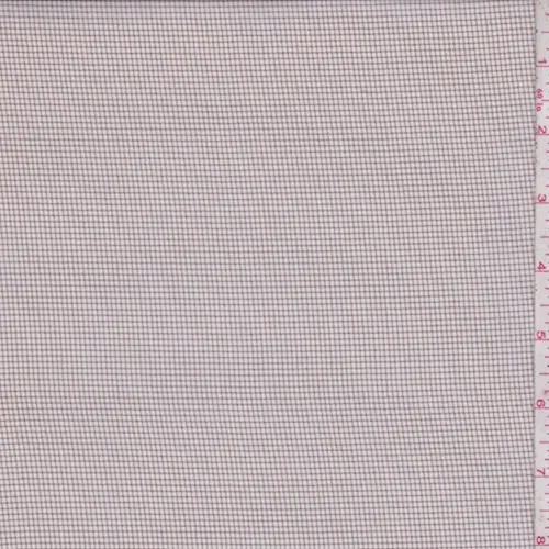 Pale Grey/Black Mini Check Chiffon Fabric