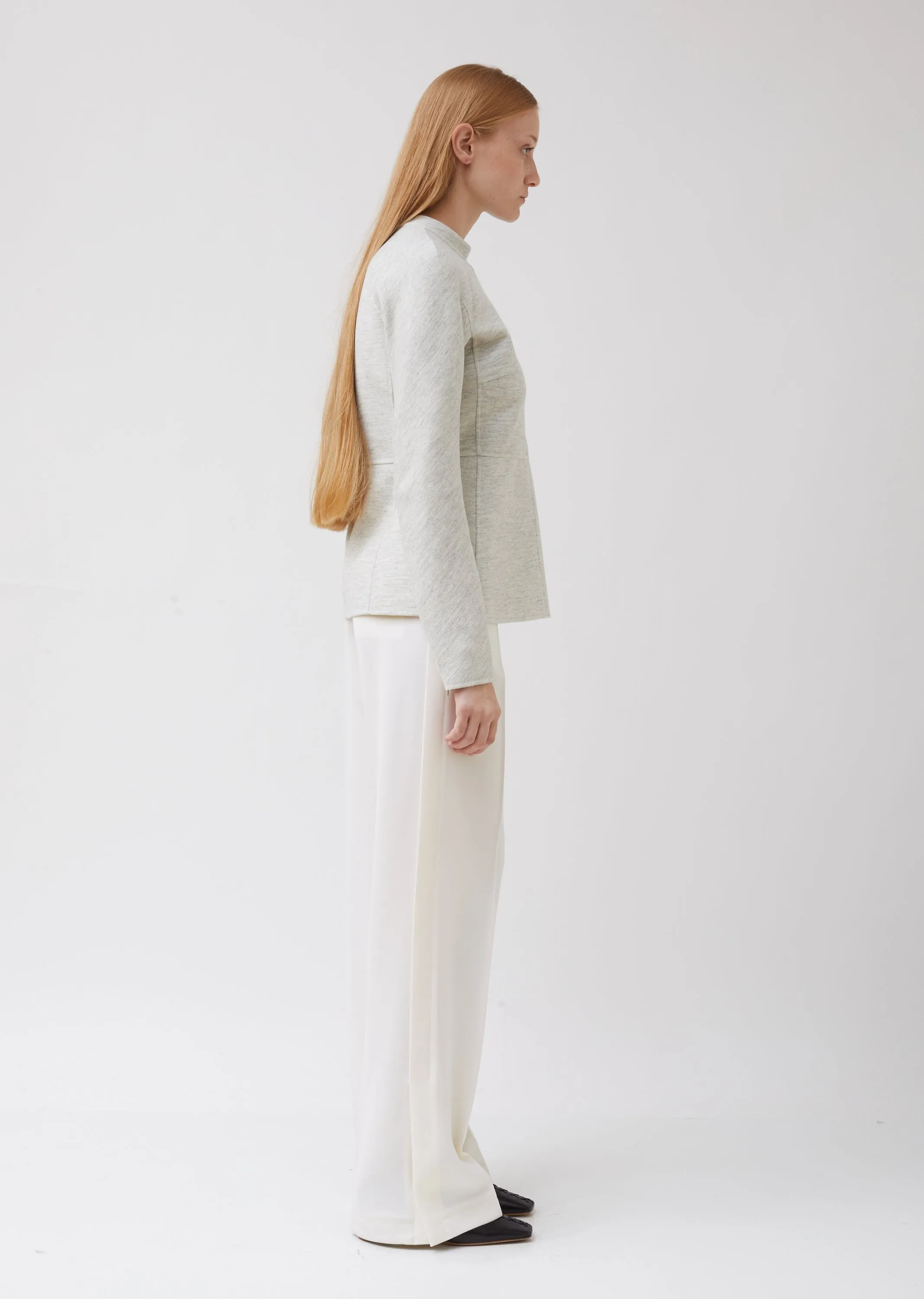 Paneled Soft Wool Top