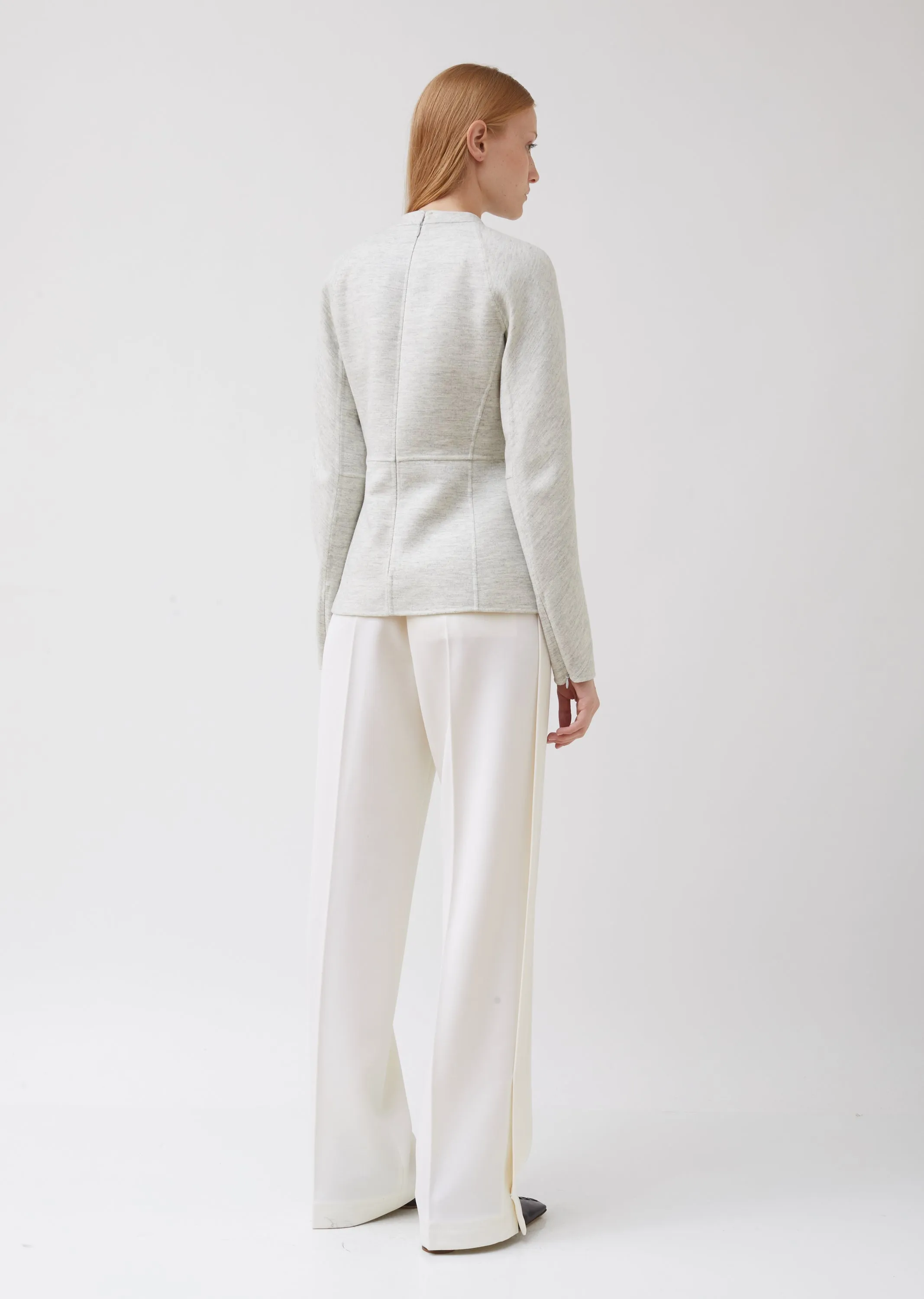 Paneled Soft Wool Top