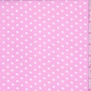 Petal Pink Dot Crepe Georgette Fabric