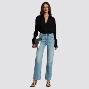 Phillipa Satin Blouse (Black)
