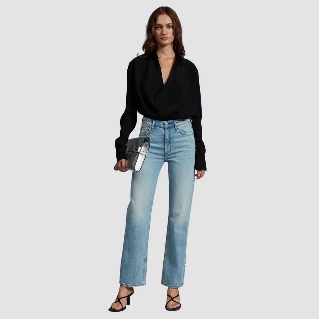 Phillipa Satin Blouse (Black)