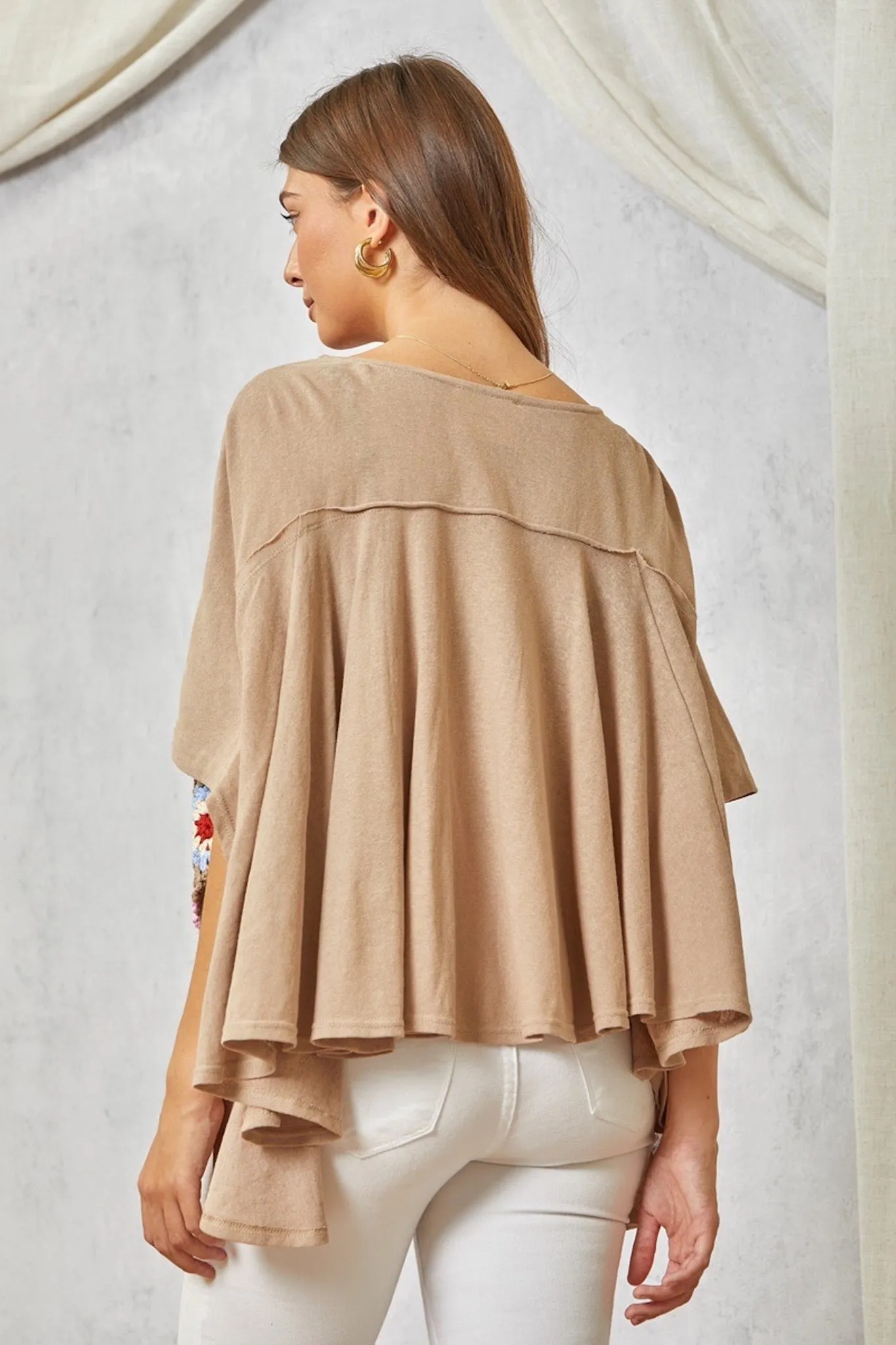 **PLUS ONLY** The Brittany Top in Mocha