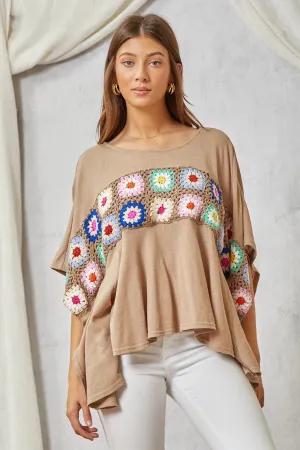 **PLUS ONLY** The Brittany Top in Mocha