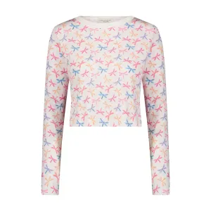 Polkadot DRAGONFLY Print NELL CROP SLOUCHY