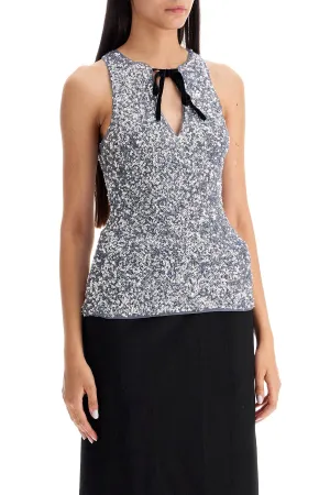 "3d sequin top
